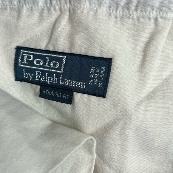 Polo Ralph Lauren 35W 100% Linen Blue Gingham Straight Fit Shorts - Picture 4 of 10